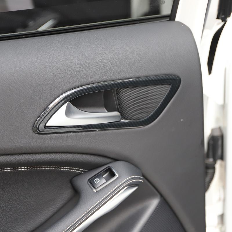 Only Fit LHD! Car Inner Door Handle Bowl Frame Trim for Mercedes Benz A Class W176 2013-2018 / CLA W117 2015- Car Styling