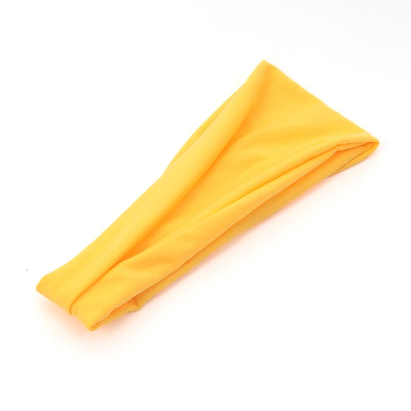 Neue Damen Unifarbene Elastische Haarbänder Yoga Stirnband Mode Turban Make-up Haarreif Vintage Geknotetes Haarband Haarschmuck