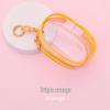 Mini Waterproof PVC Zipper Earphone Case & Cable Organizer with Hanging Buckle