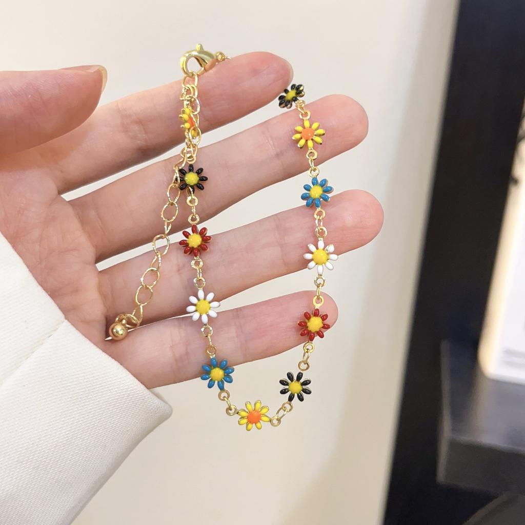 Dopamine-colored spring and summer woven bracelet female BFF hand string niche design all kinds of high-grade personalized jewelry
