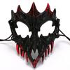 Blood Half-Face Mask Men Dragon Tiger Wolf Mask Horror Halloween Costume Props Skeleton Carnival Mask Party Cosplay Prop