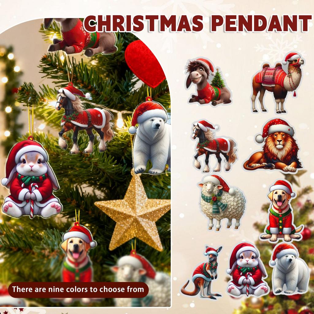 2D Christmas Pendants Are The Ideal Festive Decorative Pendants And Gifts For Pet Lovers