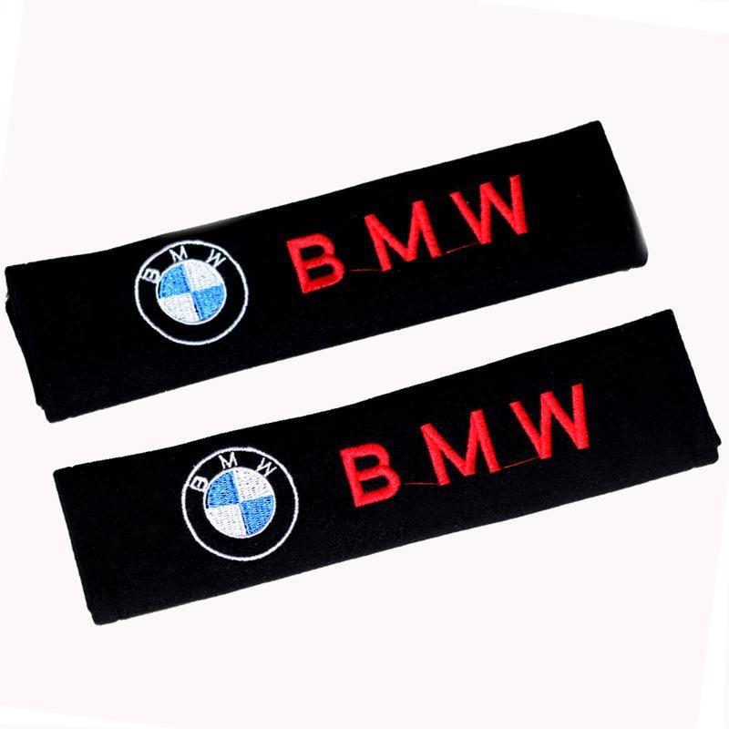 Car Embroidery Seat Neck Pillow Headrest Rest Cushion Shoulder Pad For BMW X1 X2 X3 X4 X5 X6 X7 GT E53 E70 E71 F25 E84 M Sticker