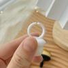 Nail Polishing Dusting Brush Mini Adjustable Finger Ring Cleaning Brush for Nail Technician