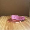Sunscreen Leopard Print Visor Cap Solid Color Sun Hat Fashion Transparent Hollow Hat  Hiking