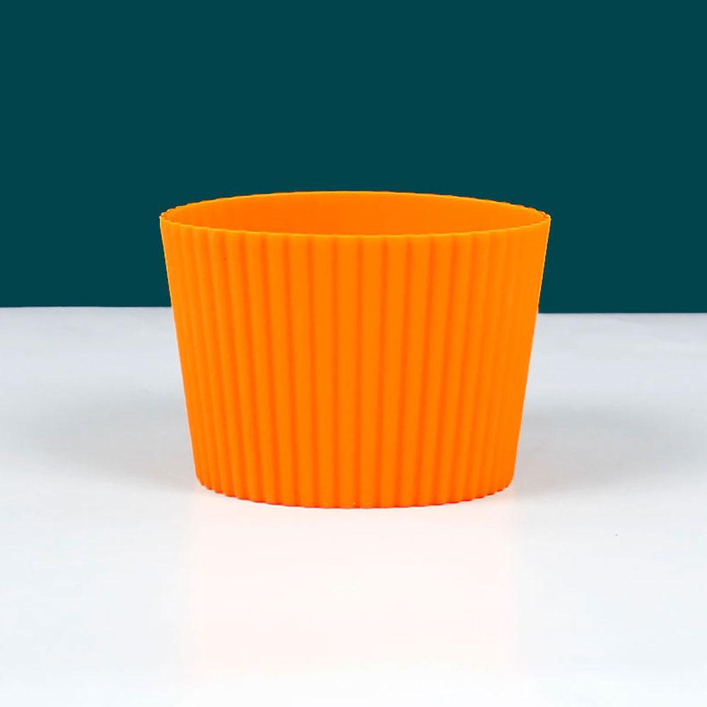 Silicone World Silicone Anti scalding Anti Slip Coffee Cup Cover Universal Tapered Thread Cup Sleeve Mug Ceramic Glass Cup Cover