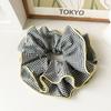 Plaid Big Hair Scrunchie Elastic Hairband Fashion Hair Rope  Women