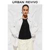 UR Women's Simple Design Oversized Padded Shirt Jacket