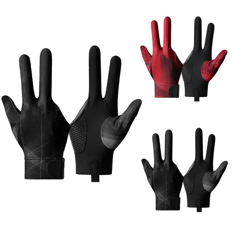 20pcs Billiard Pool Gloves Three Fingers Universal Left