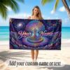 Tree of Life Theme Beach Towel Personalized Custom Name & Text Soft Quick Dry Beach Towel for Swimming Travel