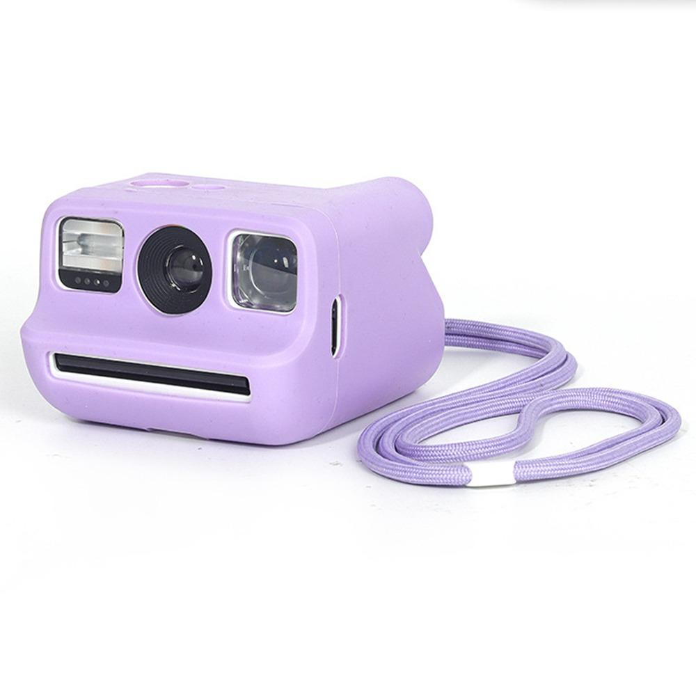 

with Lanyard Silicone Case Colorful Slim Fit Instant Film Camera Skin Dustproof Waterproof Soft Shell for Polarized Go Gen 1/2