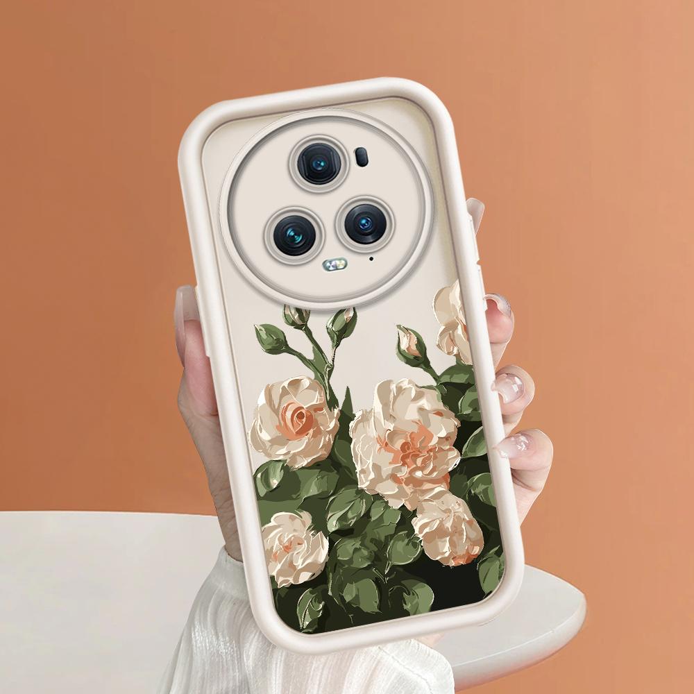 Model de imprimare cu scară pătrată din silicon moale Carcasă pentru telefon Capacă completă Cameră cu protecție antișoc Carcasă din cauciuc pentru Huawei Honor