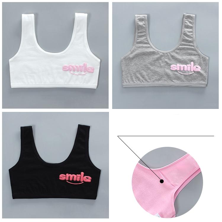 

3 шт. Тренировочные бюстгальтеры для девочек-подростков, детское нижнее белье для детей, дышащие бюстгальтеры для девочек-подростков, развивающие бюстгальтеры one size