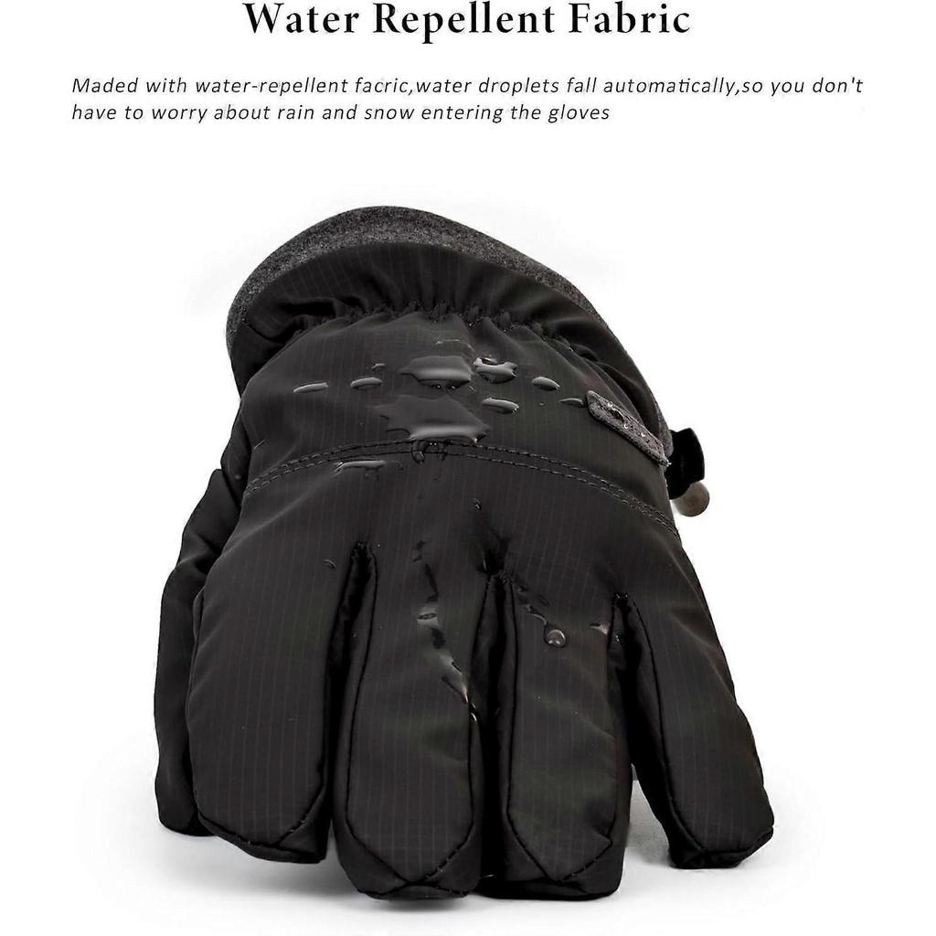 Winter Non-Slip Warm Ski-Gloves for Women Men Outdoor Plus-Velvet-Thickened