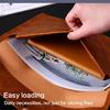 Business Folder Water Resistant Leather Document Organiser Carrying Case Magnetic Button Closure 330x240cm for Office