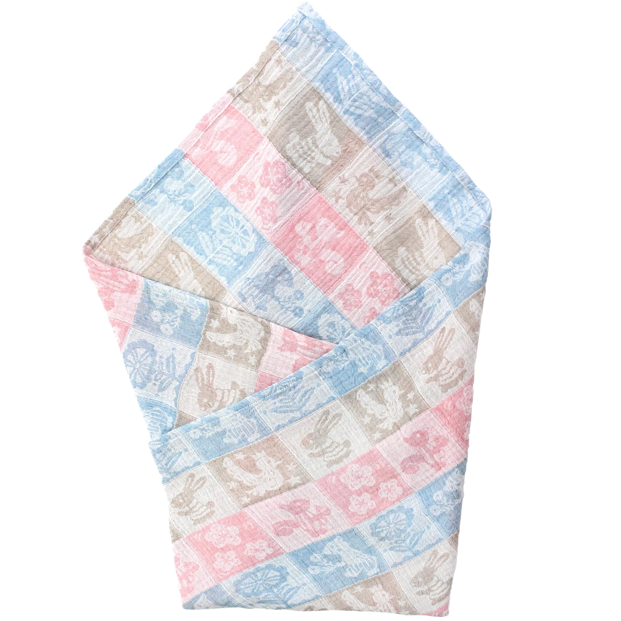 

hiorie Gauze Made in 100 x 100 Kinu Baby Bear (Hiorie) Double-Ply Swaddle, Japan, Approx. cm, Blanket,