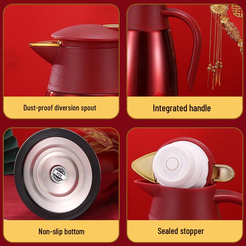 Stainless Steel 2L Insulated Thermos for Wedding Gifts & Dowry