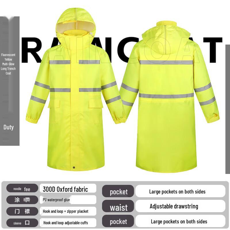 Men's Reflective Double-Layer Rain Suit