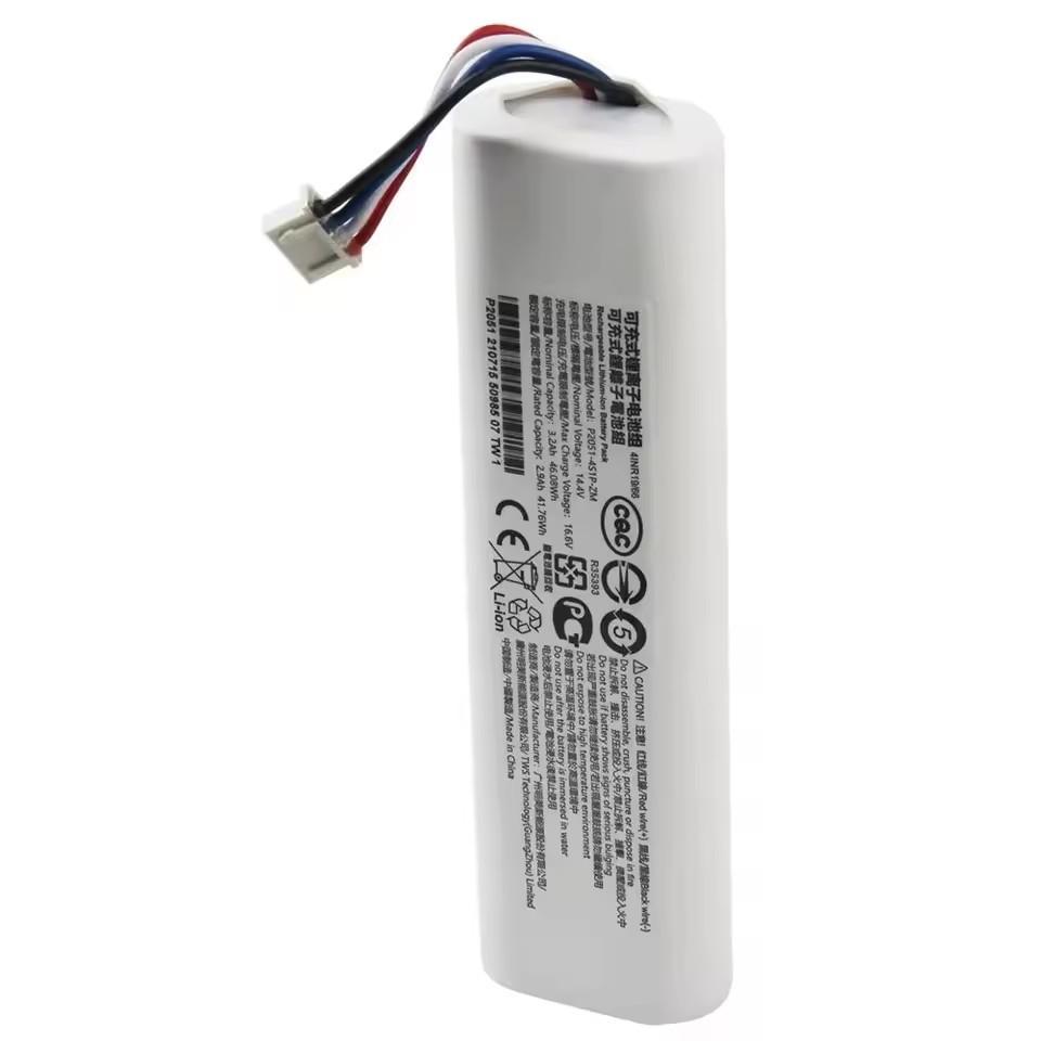 14.4V 12800mAh Rechargeable Battery for Xiaomi Robot Vacuum Mop 2C