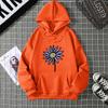 Simple Beautiful Sunflower Printed Women Hoodies Harajuku Fleece Hoody Fashion Loose Sportswear Pocket Autumn Woman Clothes