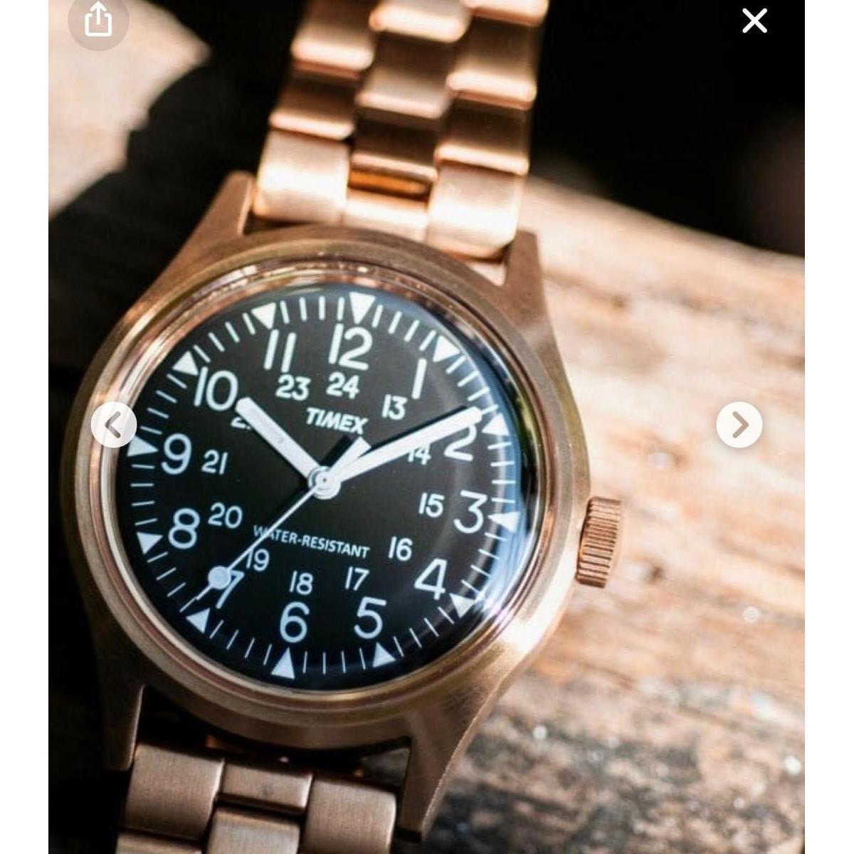 Used Timex Beams Custom Made Camper Watch COPPER Black Analog