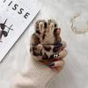 Applicable Apple Airpodspro1 cute rabbit ears leopard print plush 1/1/1 generation earphone cover anti-drop
