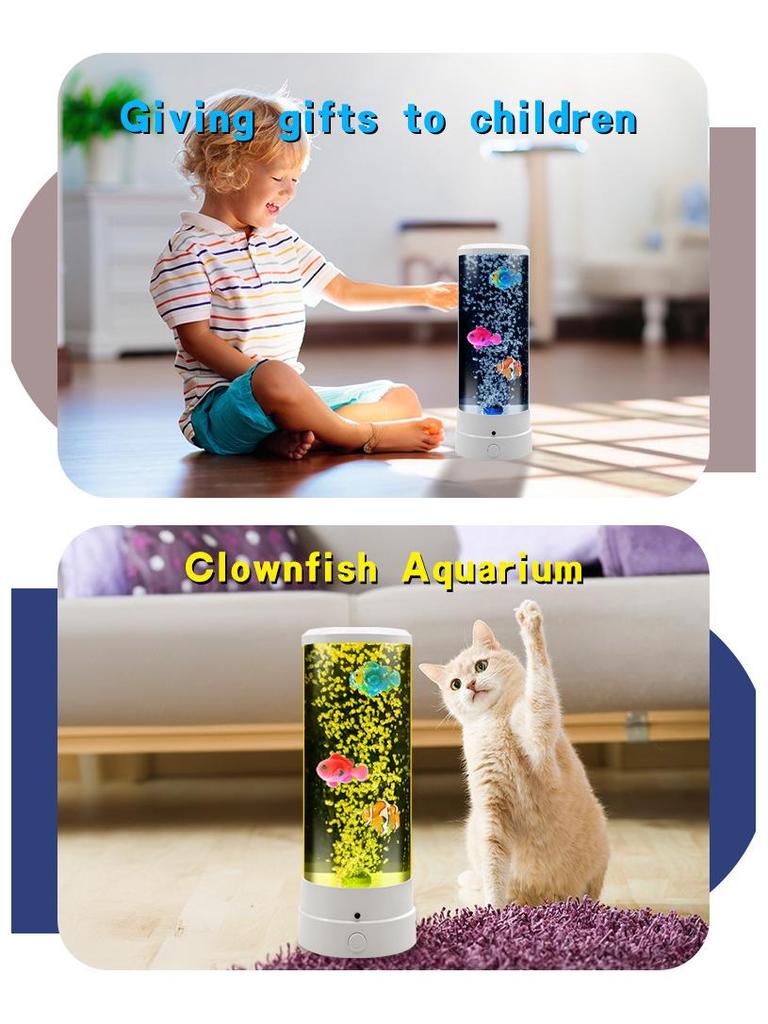 LED Jellyfish Night Light - Creative DIY Table Lamp for Kids' Rooms