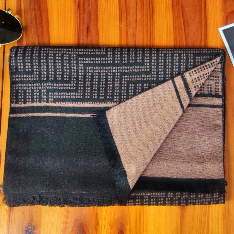 Luxury Design Men Scarf Foulard Plaid Scarves Shawls Fashion Casual Winter Cashmere Warm Scarfs Neck Wrap Male Bufandas Hombre