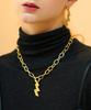 Bonbeau Edge Pendant Bold Chain Necklace Thunder Pendant Bold Gold Chain Necklace