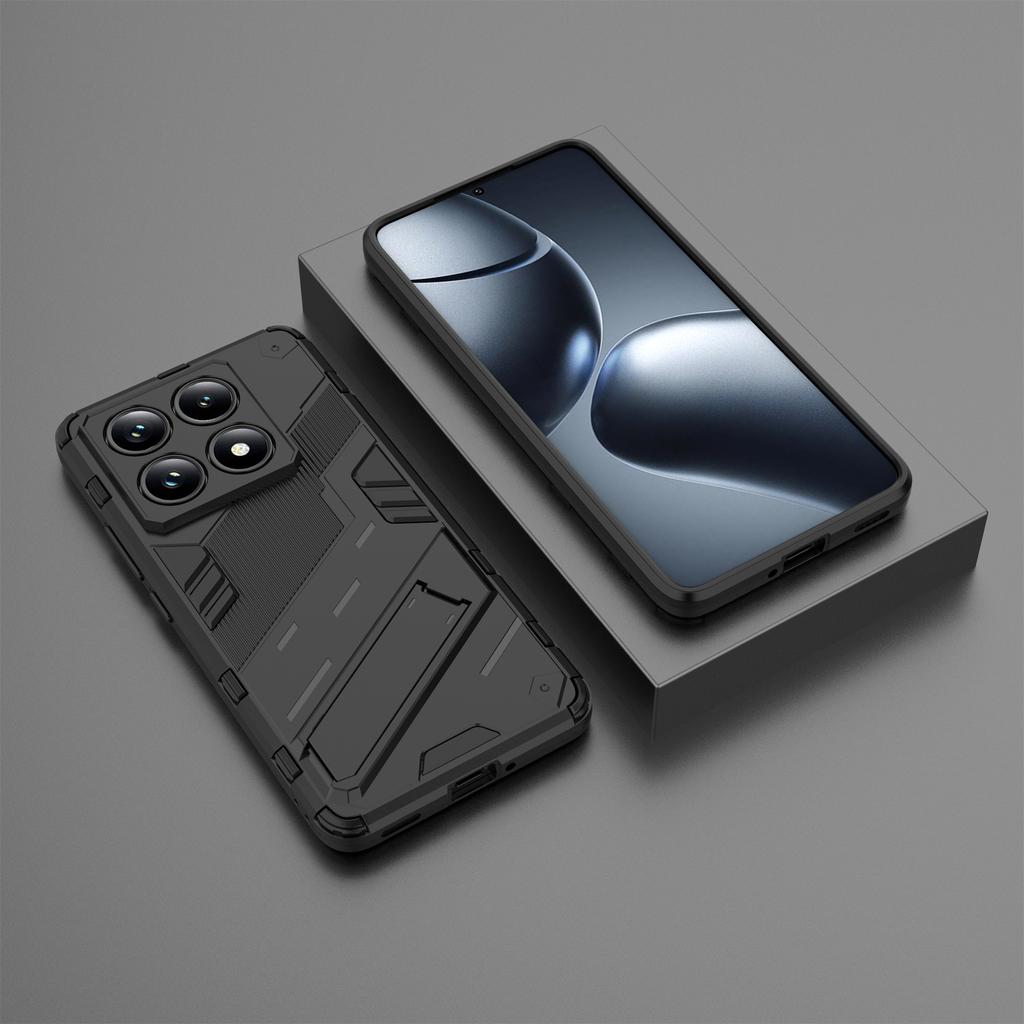For Xiaomi 14T Pro Case PC+TPU Shockproof Phone Cover with Kickstand