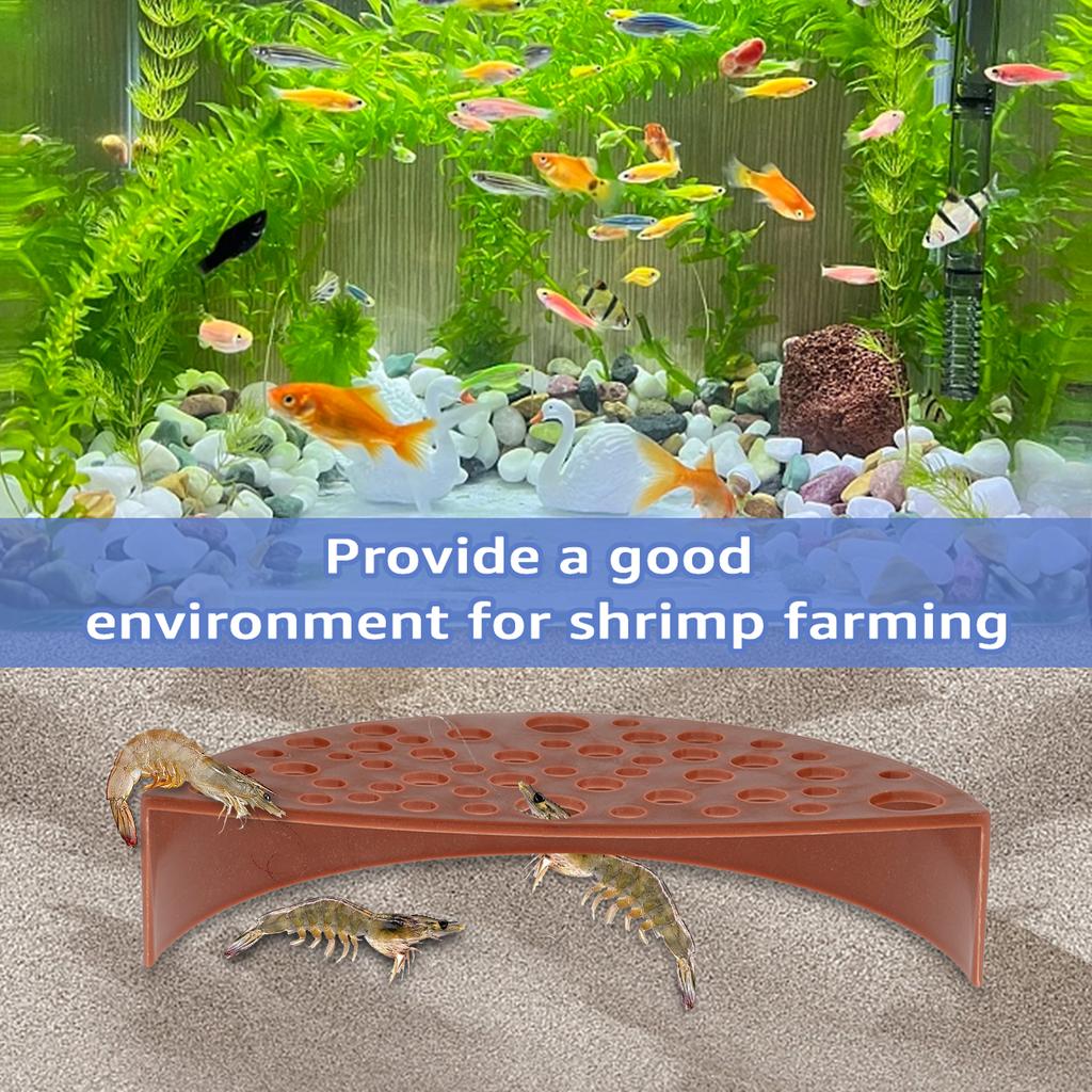 4/2Pcs Shrimp Breeding Protector Plastic Fish Tank Decoration Aquarium Shelter 11.6x5.8x2.5cm Reusable Fish Shrimp Breeding Cave
