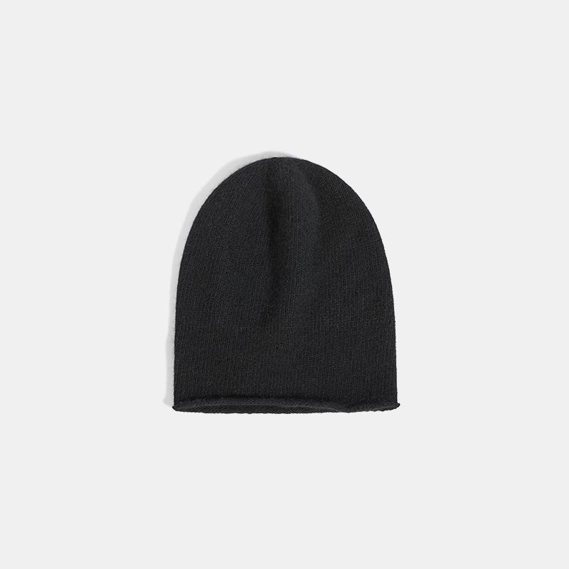 Autumn and Winter Warm Woolen Hat Cold Hat Japanese Fashion Hat Warm Pile Hat Elastic Cap Circumference Simple