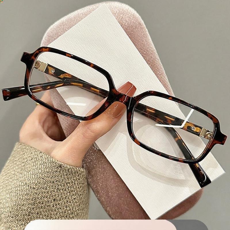 Óculos Retrô Pequenos Quadrados para Miopia Elegante Simplicidade Armação Estreita Mulheres e Homens Anti-Luz Azul Óculos para Visão Próxima 0 a -4.0