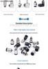 Pneumatic Mini Push-in Connector Set: PC4/6-M5, POC3-M5/4-M6, PL4-M3 Elbow