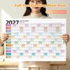 2027 Full Year Wall Calendar Blank Writing Blocks Daily Planning Scheduling Memorandum