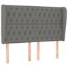 VidaXL Headboard with Ears Dark Grey 147x23x118-128 Cm Fabric3118291