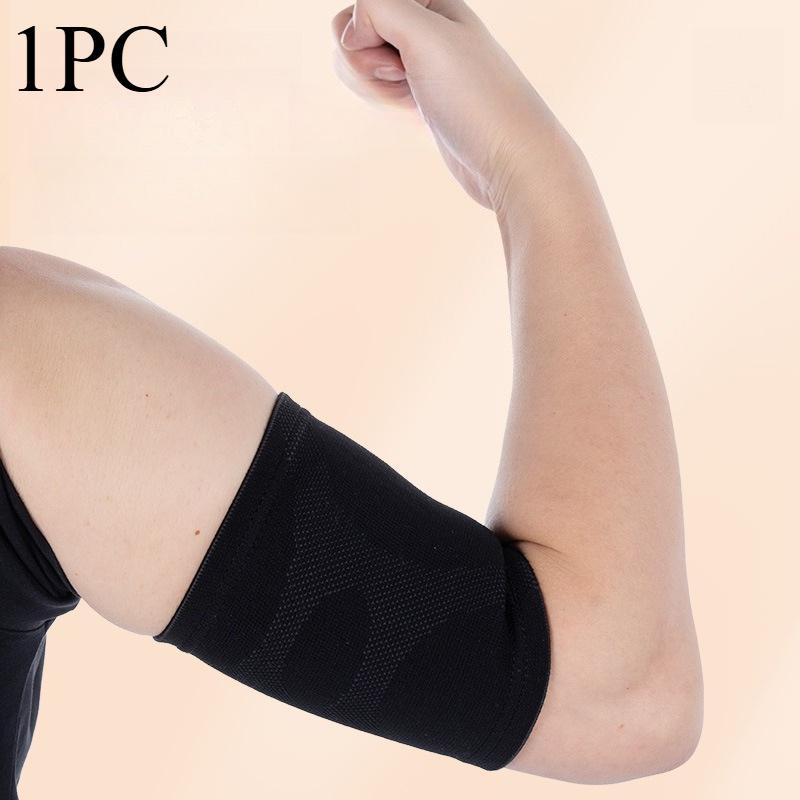 1PC Sports Elbow Pads Outdoor Riding Basketball Breathable Perspiration Pressurized Knitted Elbow Pads Warm Arm Guards