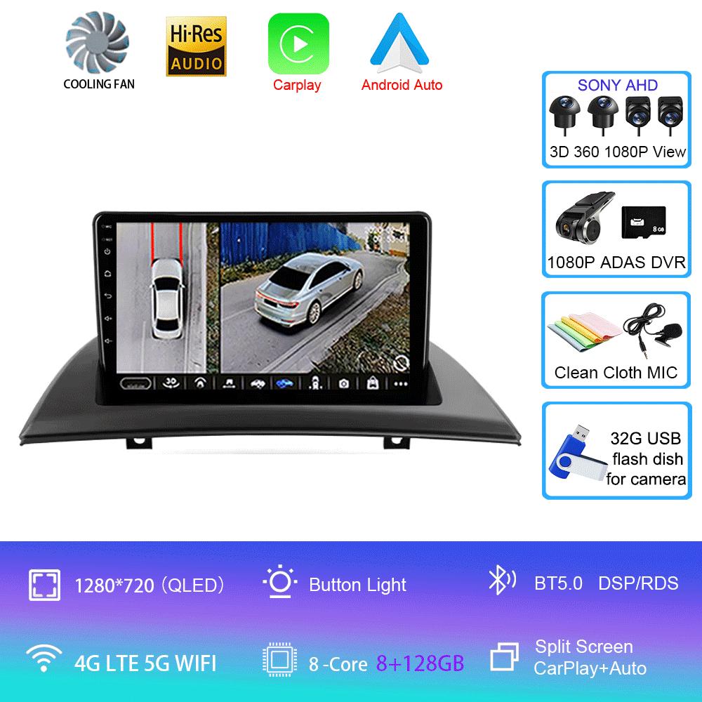 For BMW X3 E83 2004 2005 2006 2007 2008 - 2012 Car Radio Android 14 Navigation GPS Multimedia Player Stereo wifi+4G Carplay BT