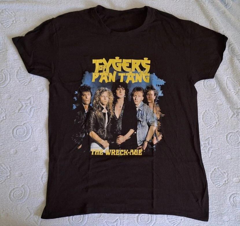 New Tygers of Pan Tang Band The Wreck Age Cotton Black T Shirt S-5XL TU843