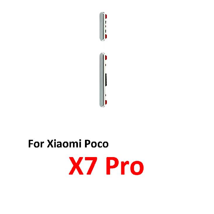 For Xiaomi Poco X7 Pro Phone Power Volume Button On Off Up Down External Side Key Internal Flex Cable Repair Parts Black Green 5