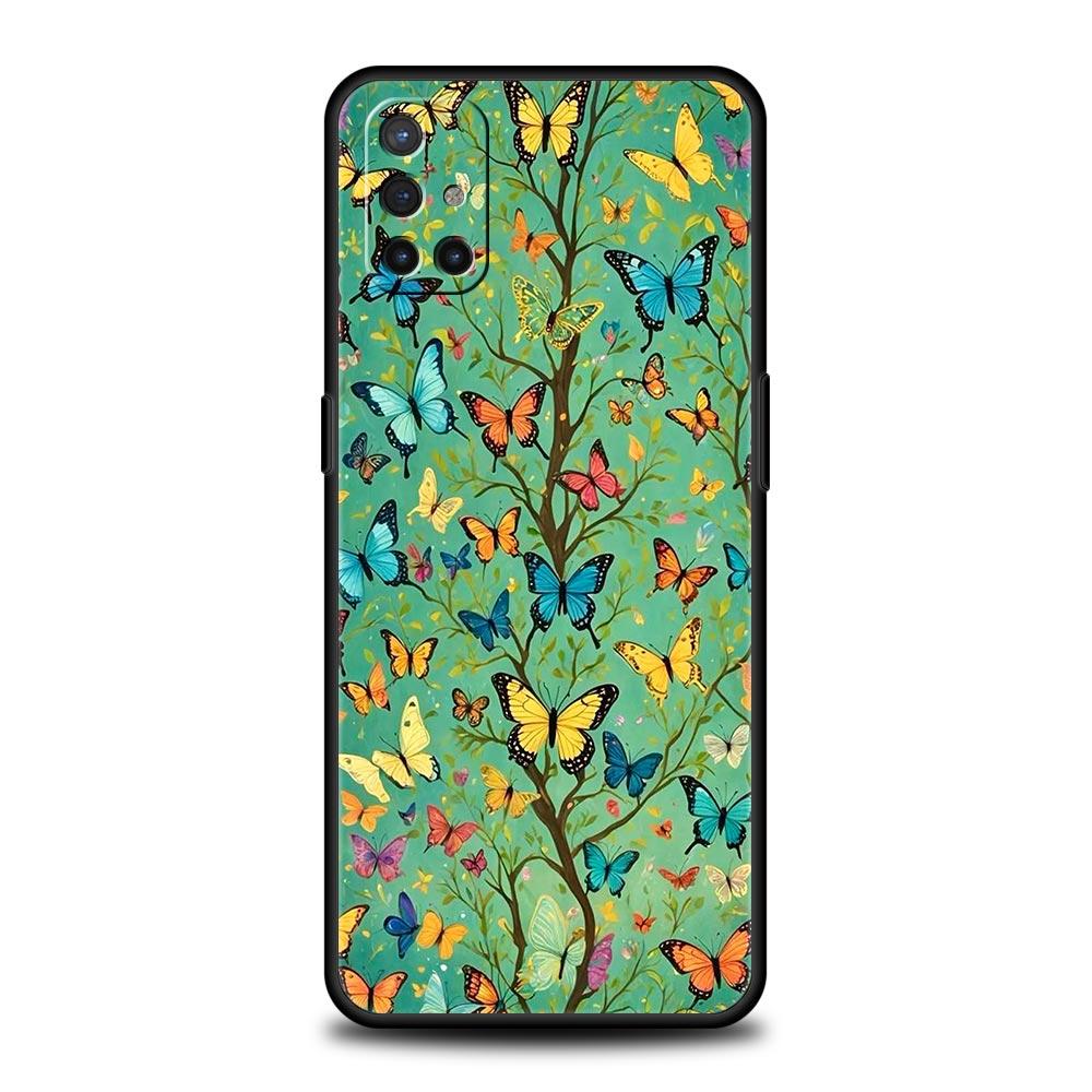 Phone Case For Oneplus 13R 13 12 10T 11 R10 Nord N100 N200 N10 9 9R CE 2 3 Z Pro Lite 5G Soft TPU Cover Butterfly Design Fundas