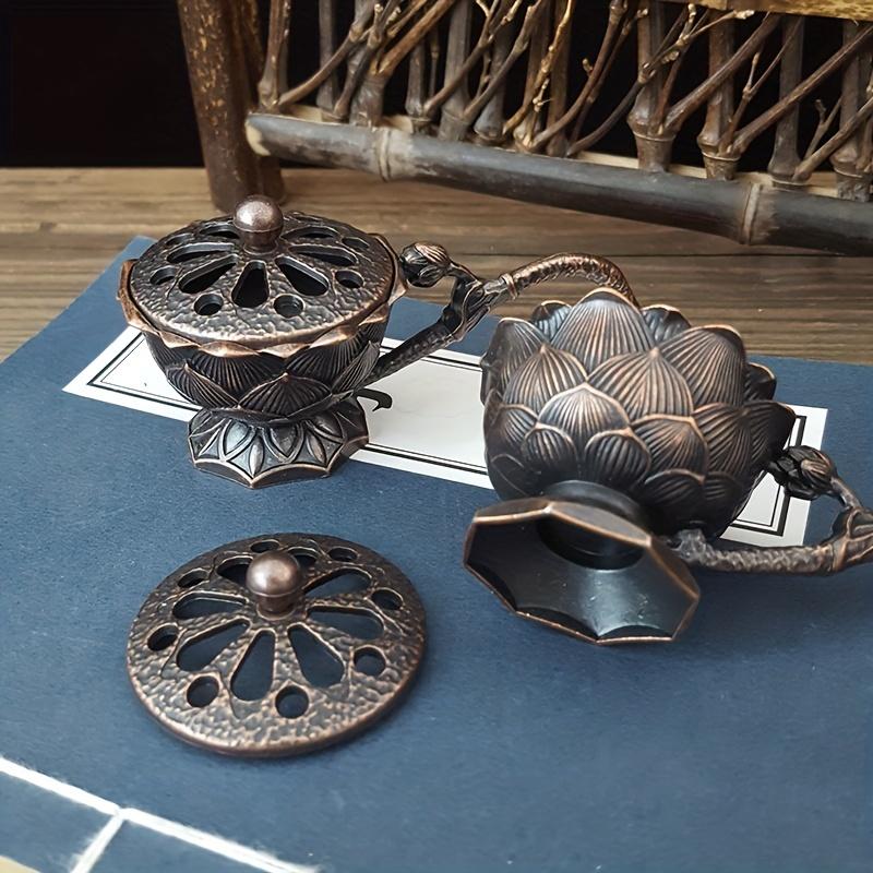 1Pc Handheld Lotus Incense Burner, Small Incense Plug for Home Decoration