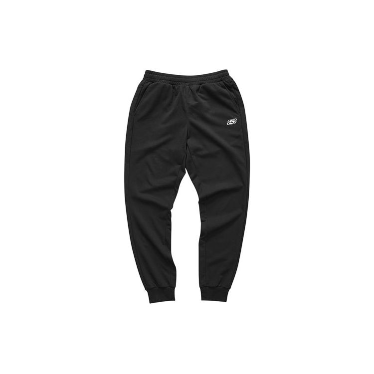 Skechers Однотонные Свободные Вязаные Брюки-Джоггеры Женские bottoms Угольно-Черный L121W241-0018 XXL