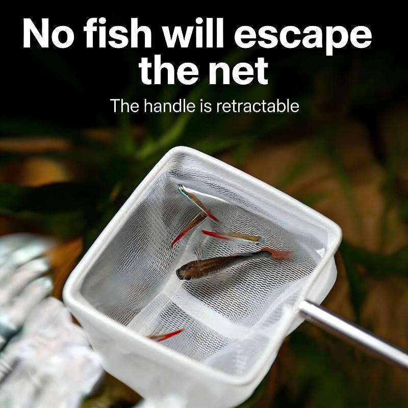 Fishing Landing Net Rustproof Corrosion Resistant Stainless Steel Fishing Net For Catchin Fish Shrimp Tank Aquarium Accessories