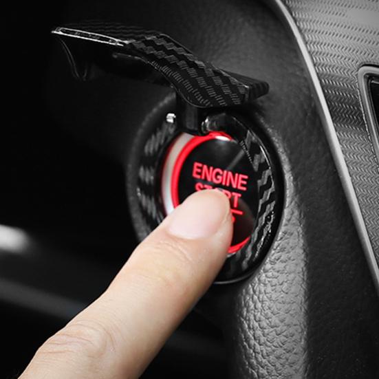 Car Start Button Anti-scratch Engine Decorative Cover Protective Switch Cap