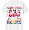 Our Flock Rocks Flamingo Summer Vacation Family Unisex T-Shirt
