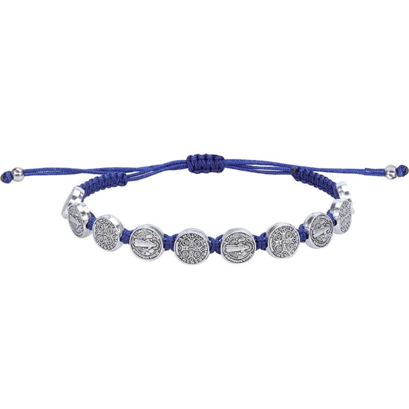 Lady Mary/saint Benedict Bracelet Handmade Weave Beads Bracelet Lucky Prayer Religious Bracelets for Men Women