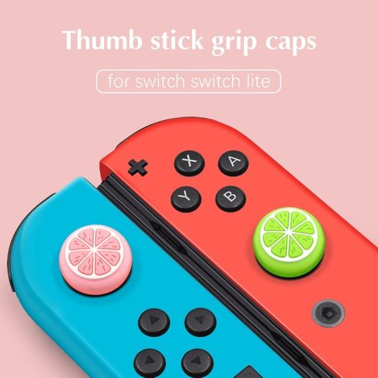 2Pcs Fruit Joystick Thumb Stick Grip Cap Cover for Switch Lite Game Controller
