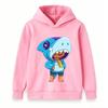Kids Boys Girls Cartoon Shark Hoodie Cute Animal Cosplay Pullover Casual Lightweight Long Sleeve Sweatshirt for Toddlers