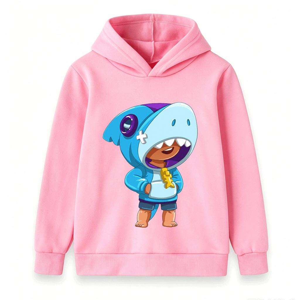 Kids Boys Girls Cartoon Shark Hoodie Cute Animal Cosplay Pullover Casual Lightweight Long Sleeve Sweatshirt for Toddlers
